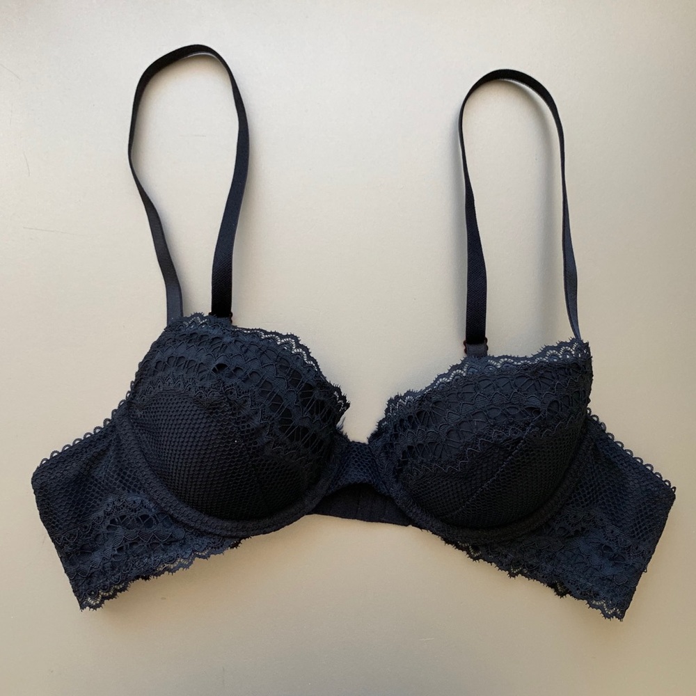 Savage x Fenty Mesh & Lace Demi Cup Bra